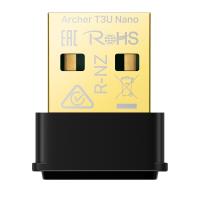 TP-LINK ARCHER T3U NANO AC1300 2.4GHz 400 Mbps+5GHz 867 Mbps,USB 2.0,MU-MIMO NANO DUAL BAND WiFi USB ADAPTÖR